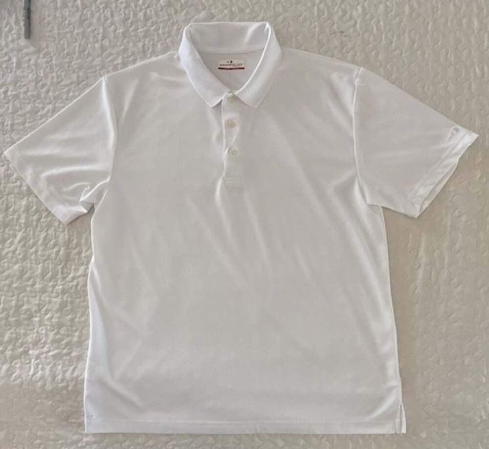Grand Slam Performance White Short Sleeve Polo XL